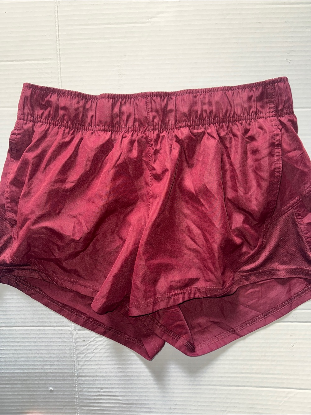 Athletic Works Women's Maroon Athletic Shorts